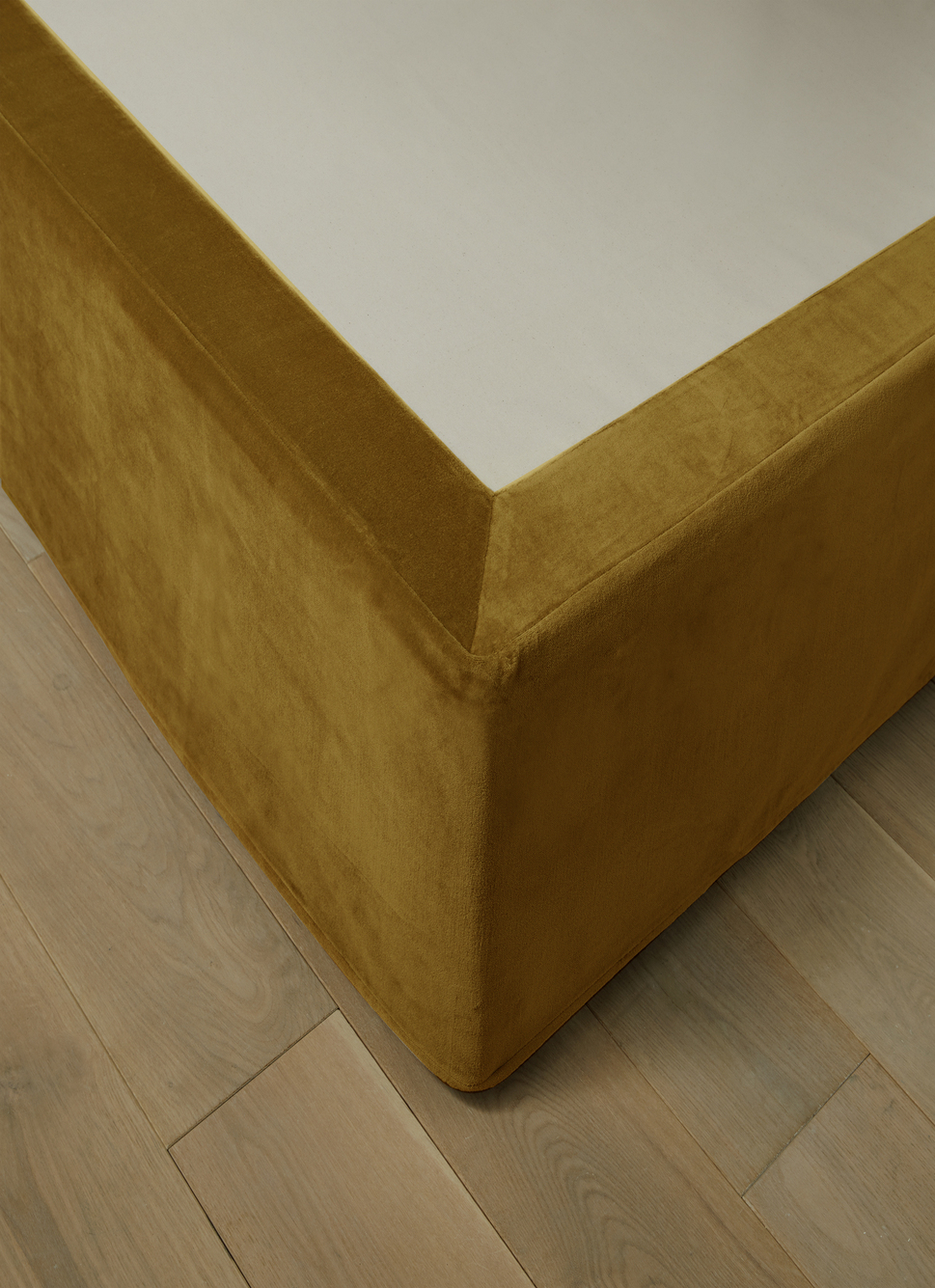 Cache-sommier Sur Mesure Pour Lit Double - Chute 35,6 Cm, Mélange Coton/polyester, Ivoire - Pour Cacher Le Sommier Et Rangement