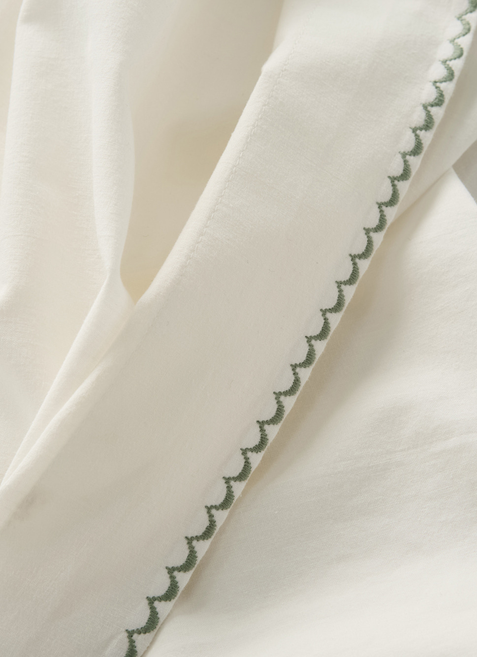 Drap Plat 100% Coton Lavé – Tailles 120x230 à 240x270 Cm, Rayé Carreaux, Doux Et Respirant (Vert A, 200x230 Cm)