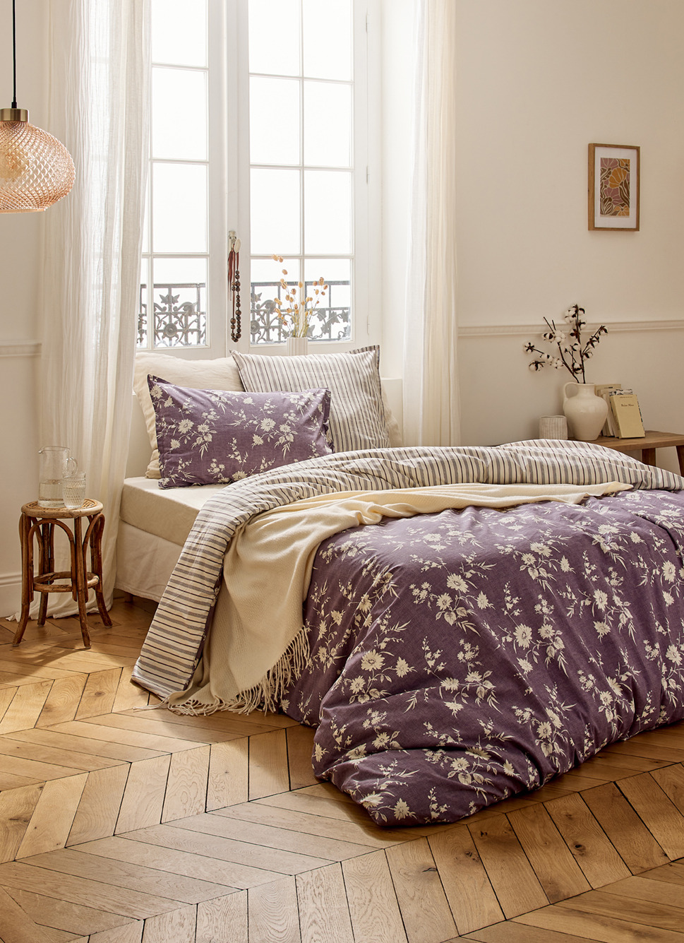 MILDLY Housse de Couette 220x240 Coton, 100% Coton Lavé MILDLY Housse de Couette 220x240 Coton, 100% Coton Lavé