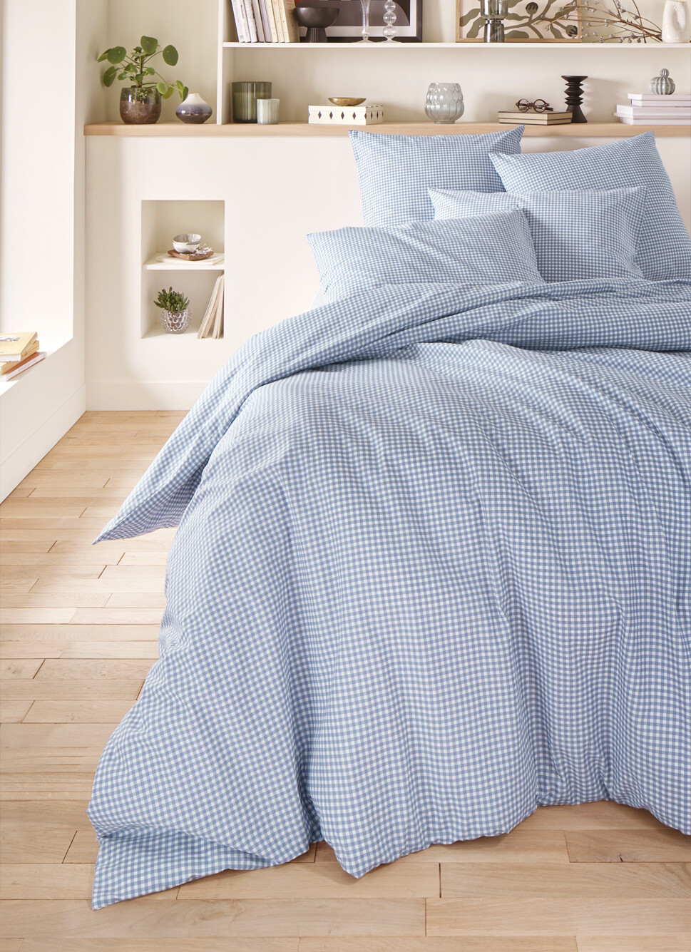 Housse de couette et taie d'oreiller 100% Coton 57 fils Toki : Taille