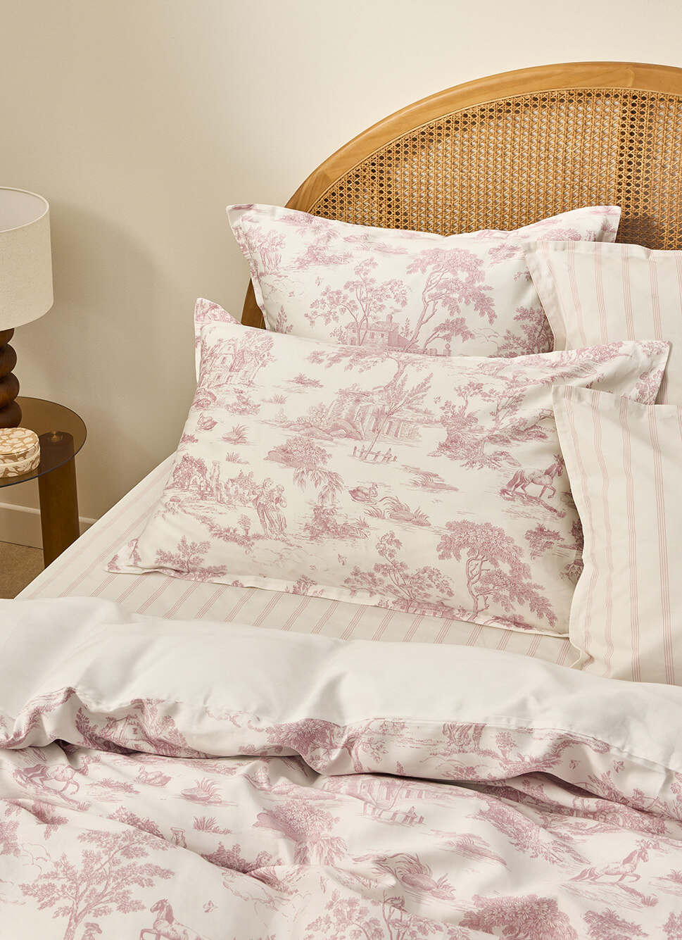 Odot Housse De Couette Imprimé Hortensia 150x200cm - Microfibre Douce Fermeture Éclair Parure Lit 1-2 Personnes