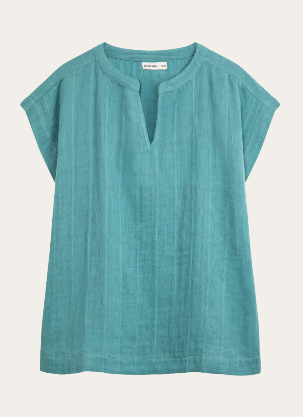 Top Sans Manches Turquoise Mango - Taille 36, En Voile, Neuf Sans étiquettes