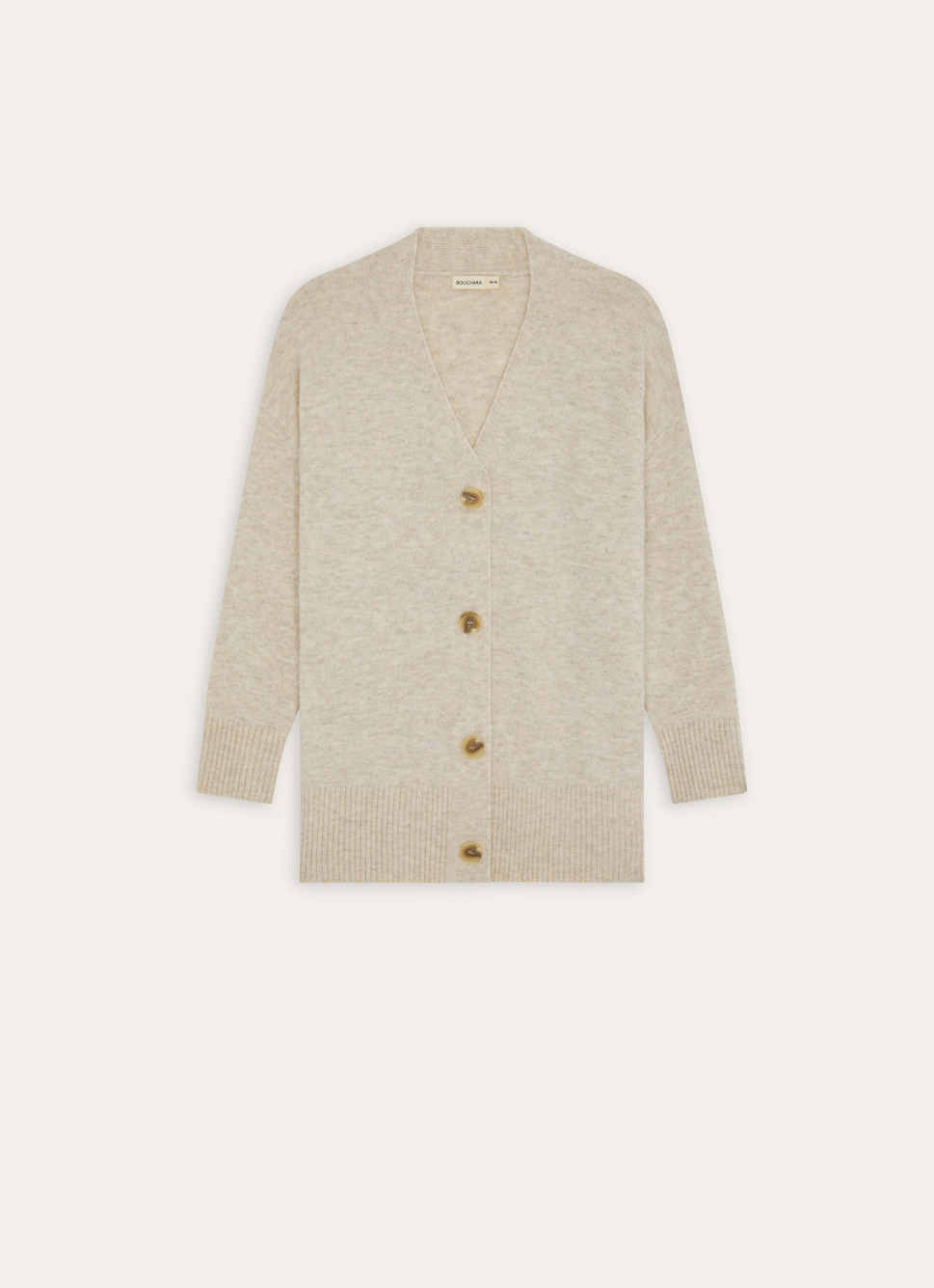 Vsadsau – Gilet en tricot pour femme en mélange de laine, col en V, boutonné, sans manches, beige Taille S Vsadsau – Gilet en tricot pour femme en mélange de laine, col en V, boutonné, sans manches, beige Taille S