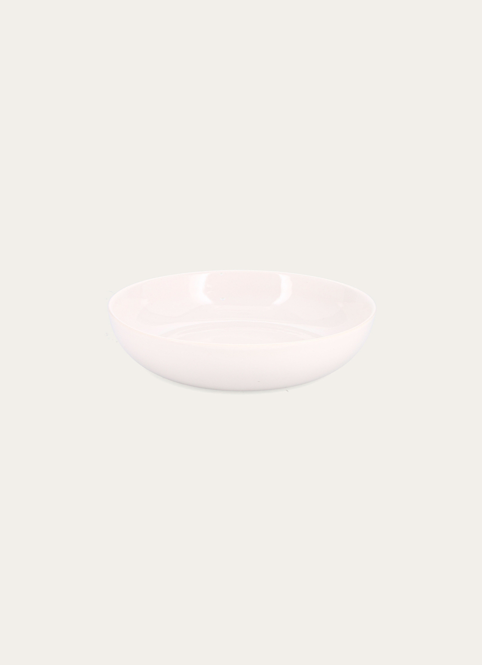 Lot De 6 Assiettes Creuses Baltic Vanilla En Grès - Diamètre 18,5 Cm - Finition Texturée Couleur Vanille - Vaisselle Résistante