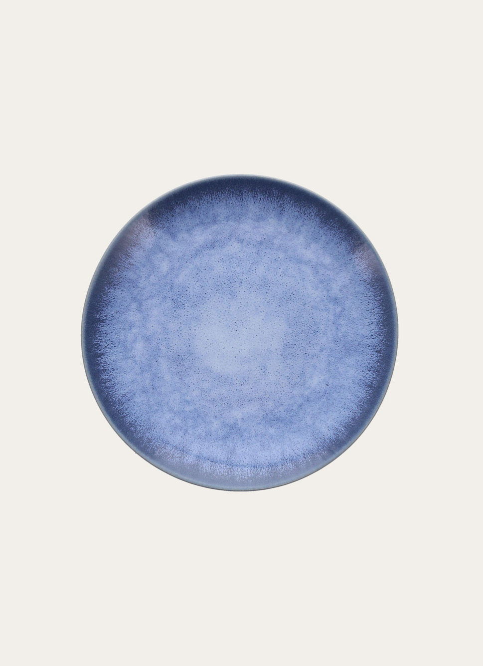 Lot De 4 Assiettes à Dessert En Porcelaine - 20 Cm, Gaufrées - Pour Entrée, Salade, Gâteau - Bleu
