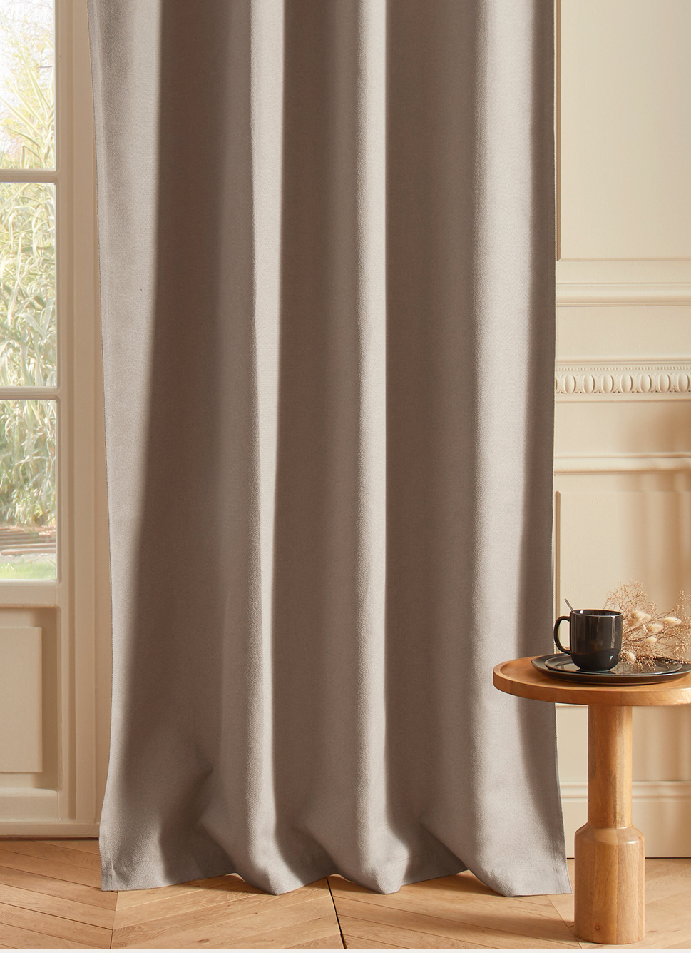 RIDEAU OCCULTANT TOTAL BEIGE : Rideaux Bouchara