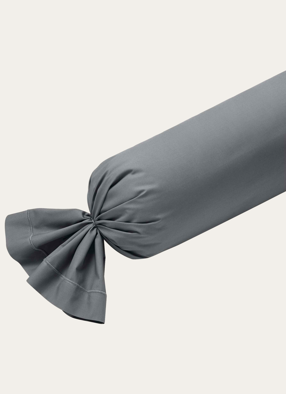 Taie De Traversin Coton Percale Anthracite 140 Cm – Someo, 80 Fils/cm², Douce Et Respirante | Linge De Lit Qualité Française