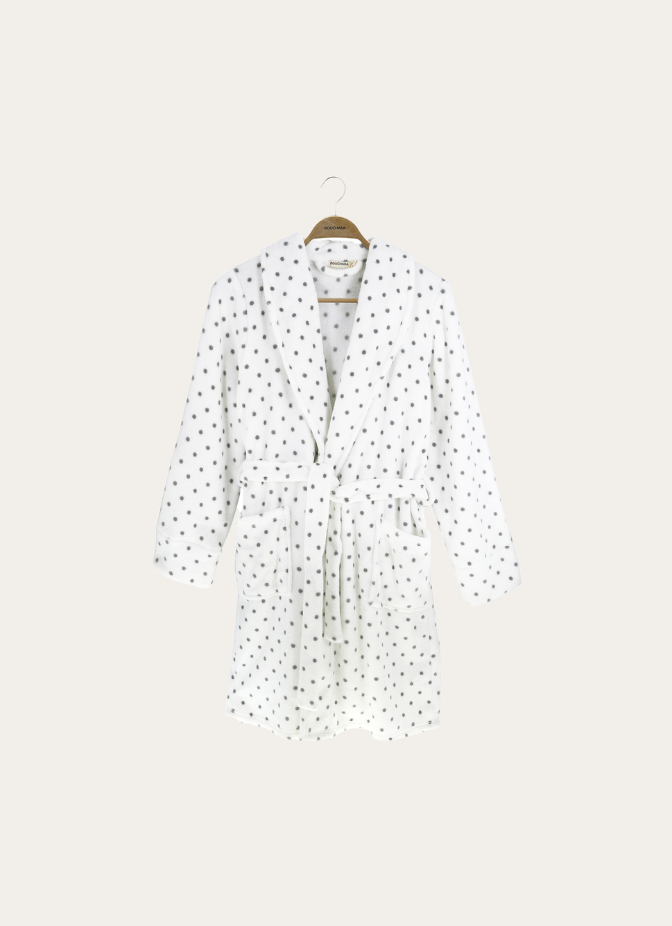 Peignoir Femme NEXT - Ultra-Doux - Couleur Écru - Taille M - Lavable En Machine - 8
